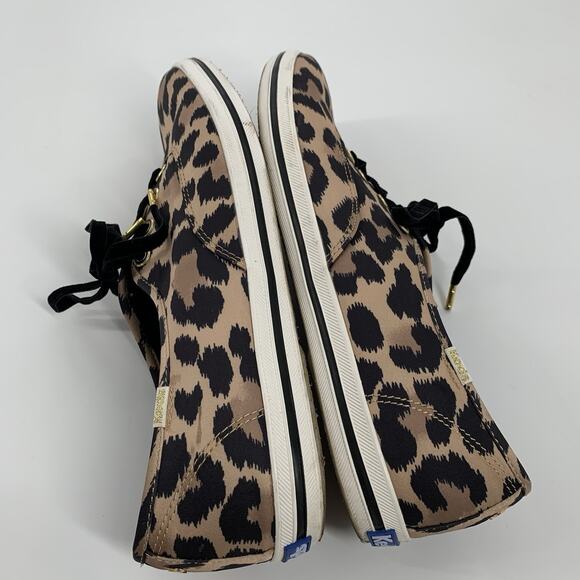 Kate Spade NY x Keds Cheetah Print Tennis Shoes 11 Womens Brown Black Sneakers - Picture 7 of 10